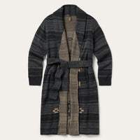 Stetson Women's Southwest Blanket Cardigan in Charcoal