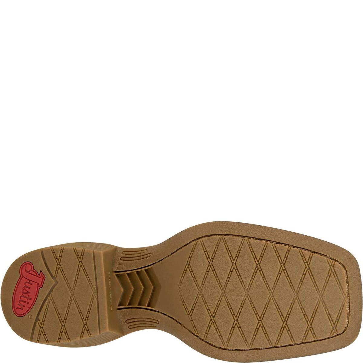 Justin Women's Della 11" Western Boot in Tan Brown/Blue