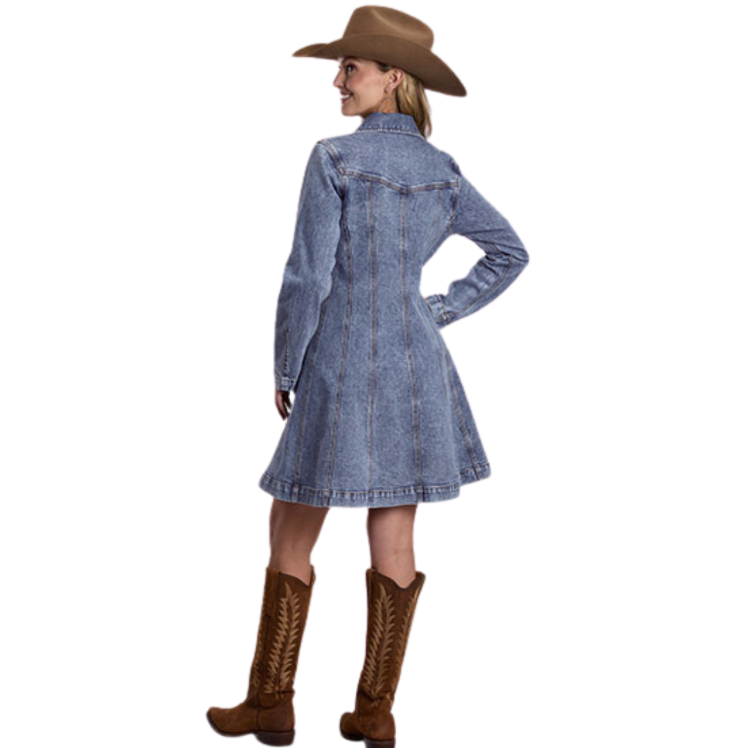 Stetson Women's A-Line Denim Shirt Dress
