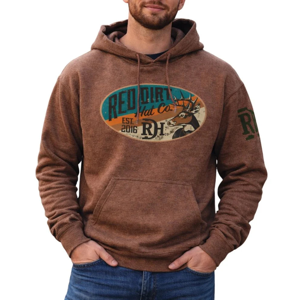 Red Dirt Hat Co. "Showstopper" Hoodie in Brown