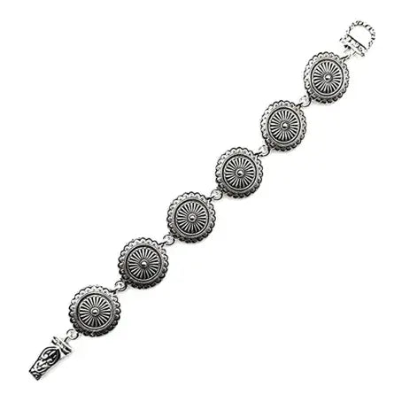 Silver Concho Magnetic Bracelet