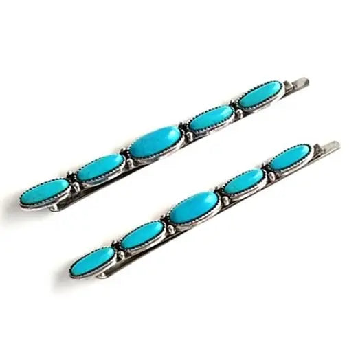 Western Turquoise Bobby Pin Set