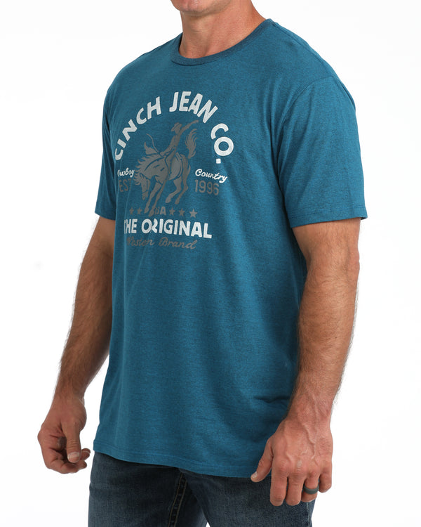 Cinch Men's Logo Graphic T-Shirt in Blue