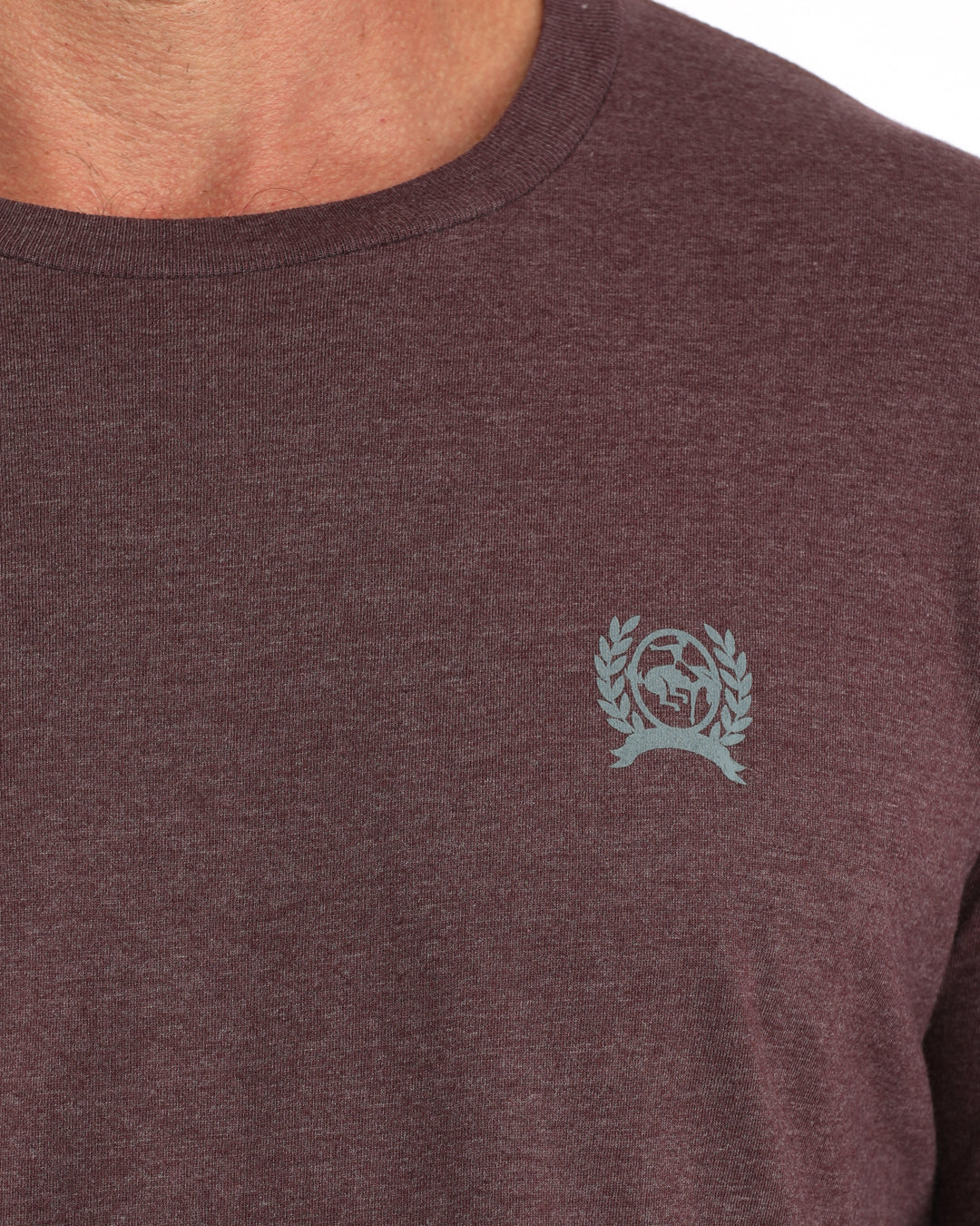 Cinch Men's L/S Graphic Logo T-Shirt in Purple