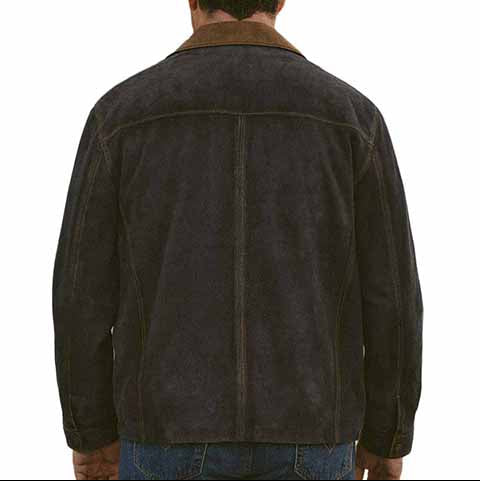 Scully Men's Suede Jacket in Navy