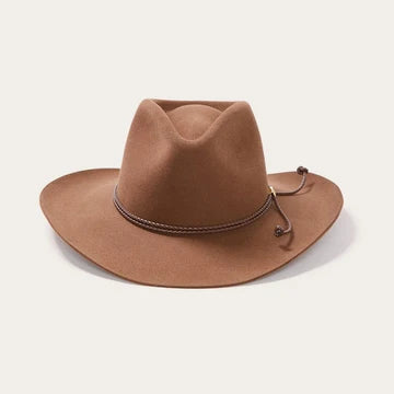 Stetson Carson Pinch Front 6X Fur Felt Hat in Acorn