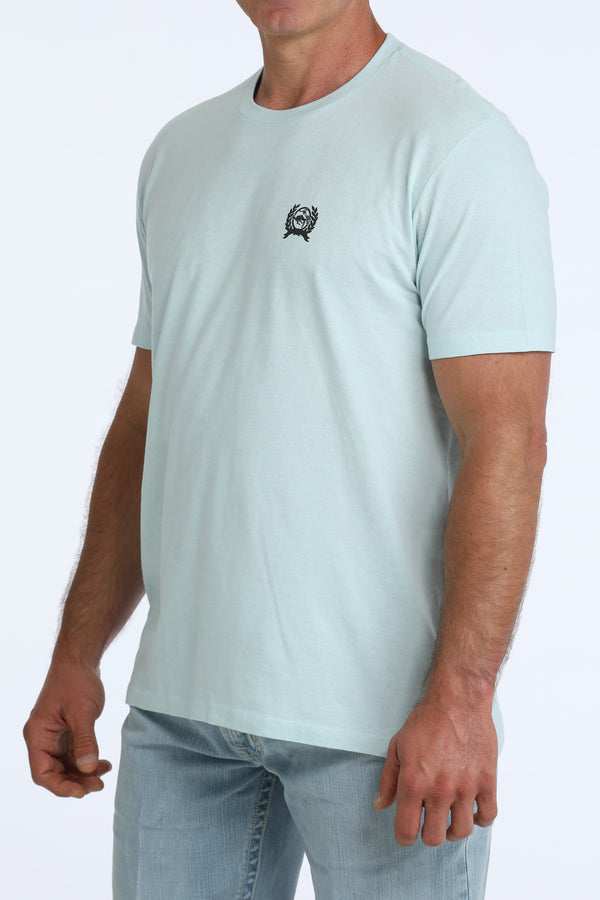 Cinch Men's Genuine American Rodeo Graphic T-Shirt in Aqua