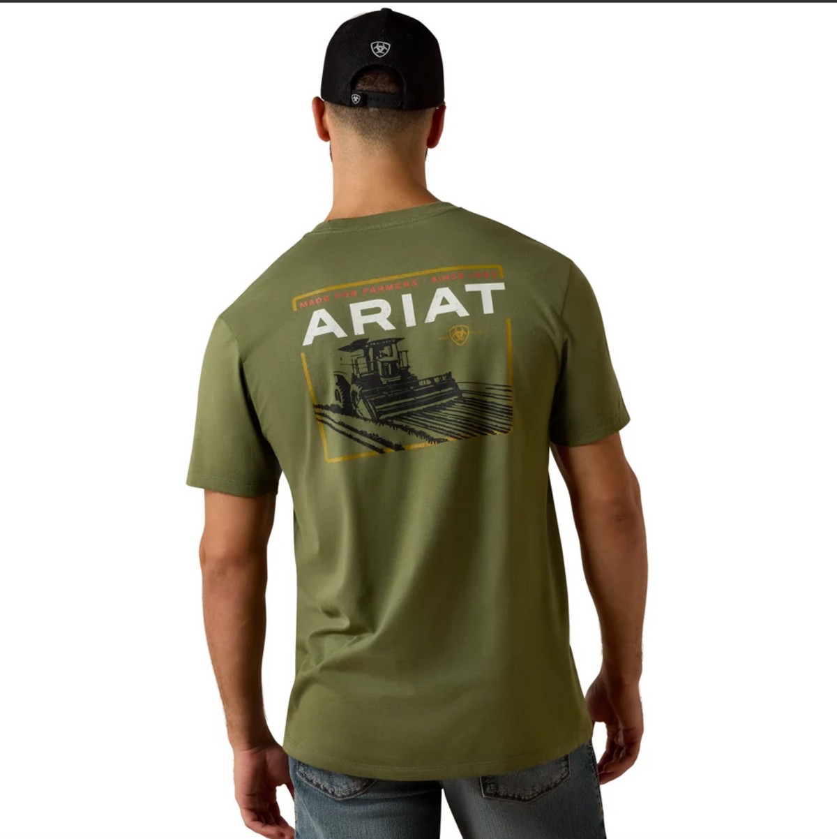 Ariat Men's Made For Farmer S/S Graphic Tee in Four Leaf Clover