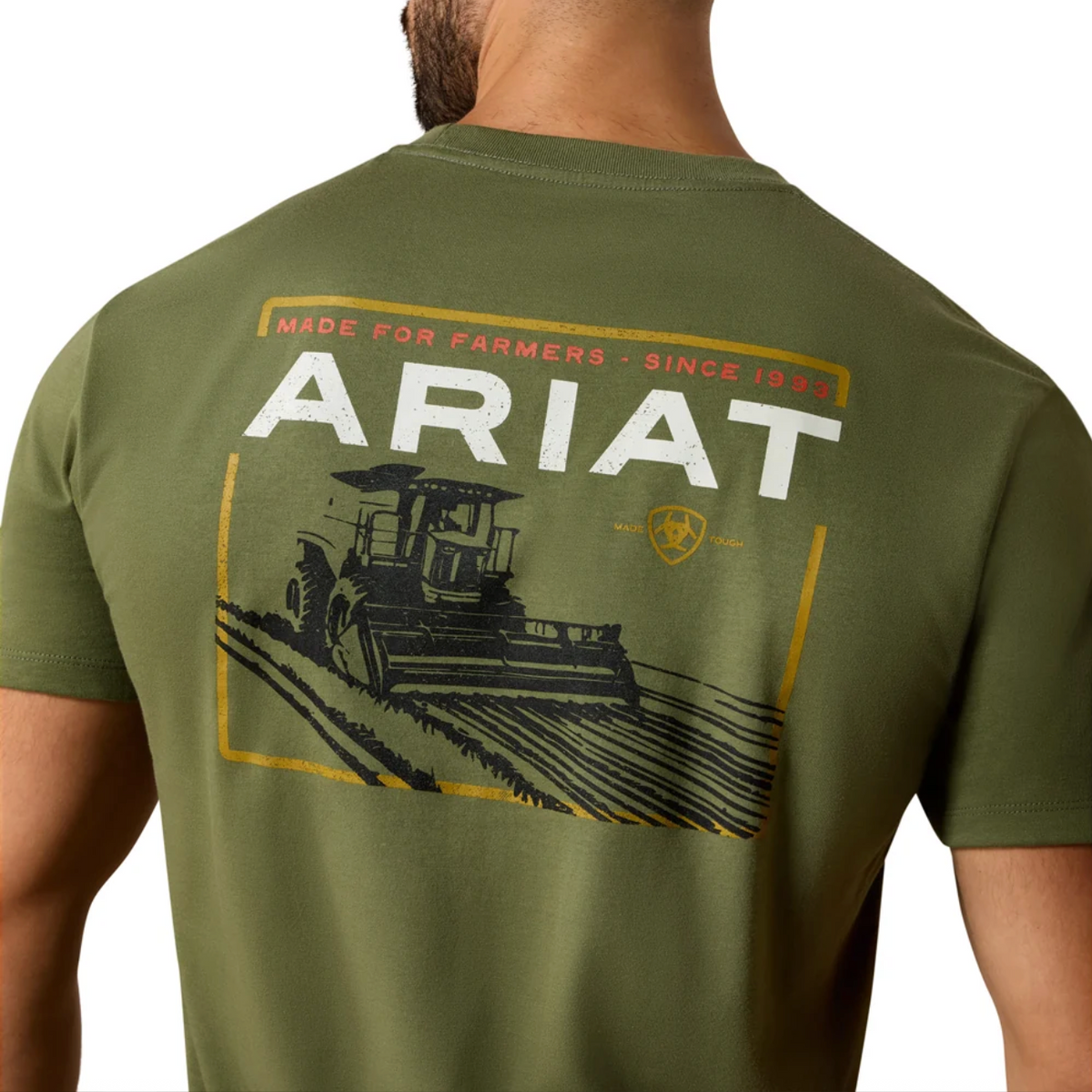 Ariat Men's Made For Farmer S/S Graphic Tee in Four Leaf Clover