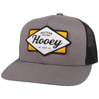 Hooey "Diamond" Grey & Black Trucker Hat