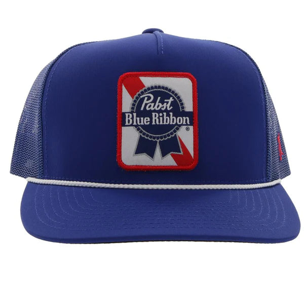 Hooey Pabst Blue Ribbon Rope Trucker Hat in Blue