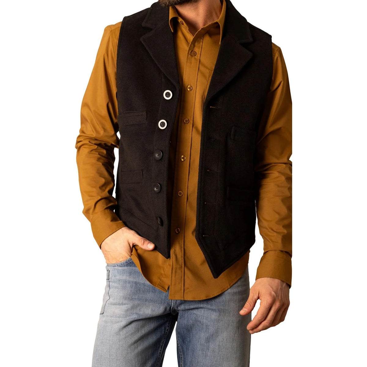 Kimes Ranch Men's Kraken Vest in Black