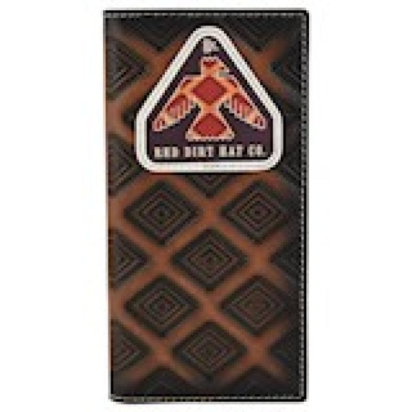 Red Dirt Hat Co. Aztec Thunderbird Brown Leather Rodeo Wallet