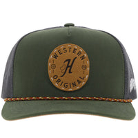 Hooey "Spur" Trucker Hat in Olive & Grey