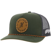 Hooey "Spur" Trucker Hat in Olive & Grey