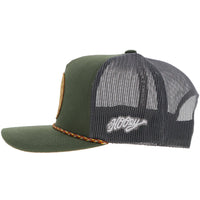 Hooey "Spur" Trucker Hat in Olive & Grey