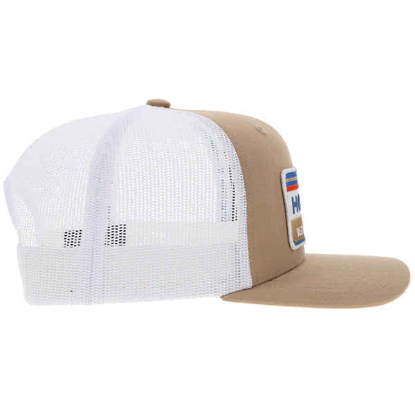 Hooey "Horizon" Trucker Hat in Tan & White