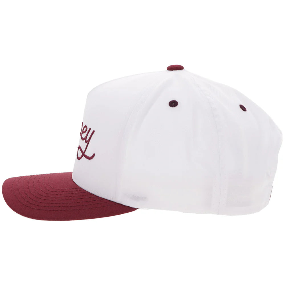 Hooey "OG" Trucker Hat in White & Maroon