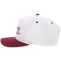 Hooey "OG" Trucker Hat in White & Maroon