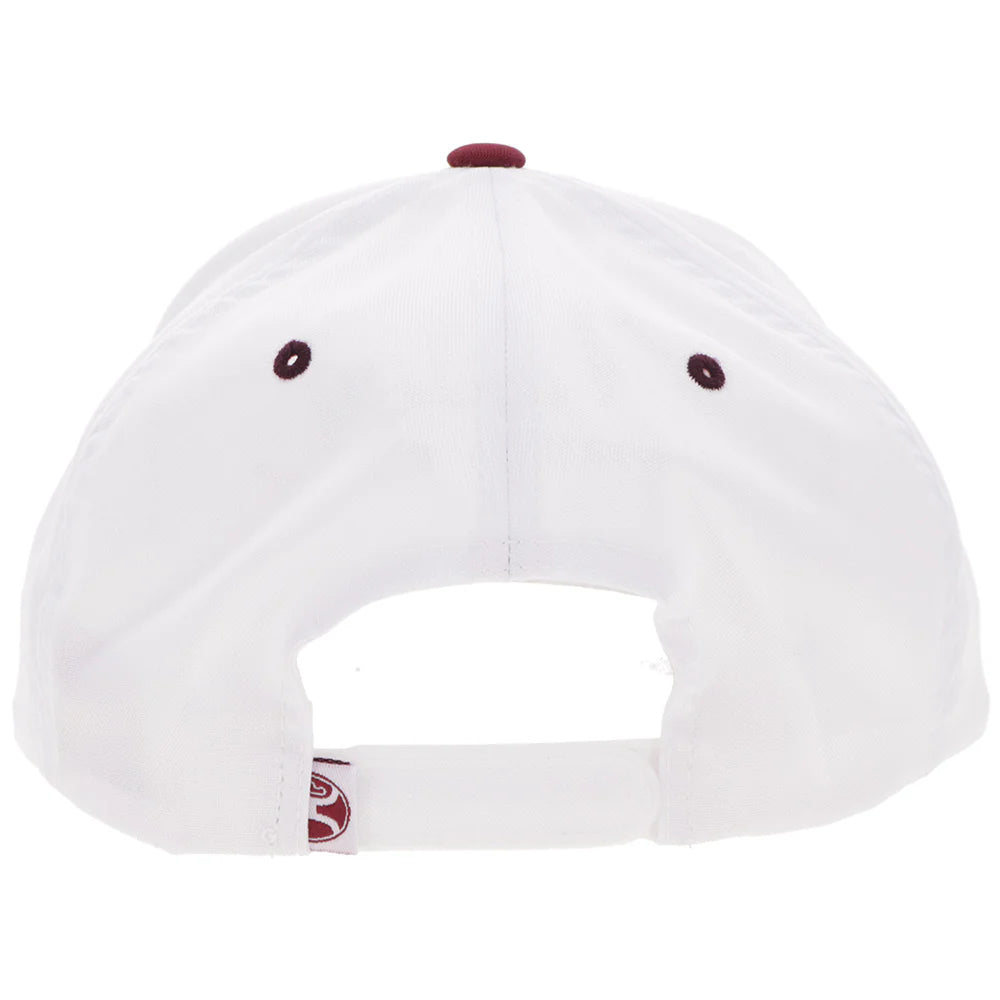 Hooey "OG" Trucker Hat in White & Maroon