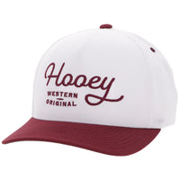 Hooey "OG" Trucker Hat in White & Maroon