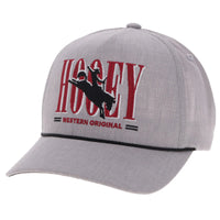 Hooey "Wild Ride" Embroidered Logo Rope Hat in Grey