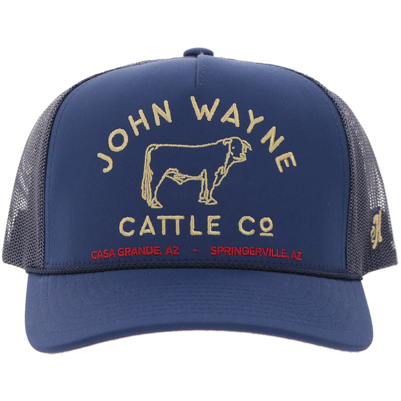 Hooey "John Wayne Cattle Co" Navy with Yellow Stitching Hat