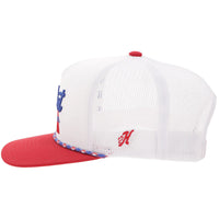 Hooey "Pabst Blue Ribbon" White with Red Hat