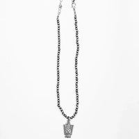 West & Co. Dainty Silver Navajo Inspired Pearl Thunderbird Pendant Necklace