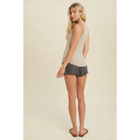 Women's Crew Neck Ribbed Knit Tank Top (Available in 9 Color Options!)