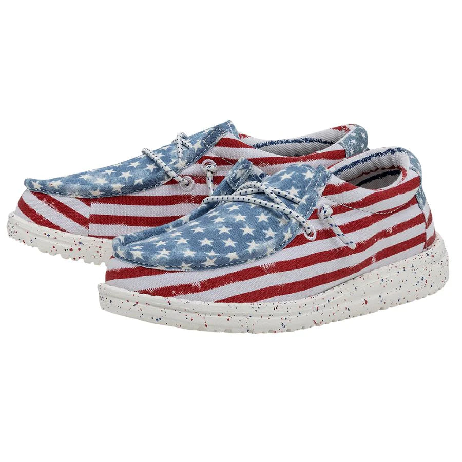 Hey Dude Wally Youth Patriotic- Stars And Stripes