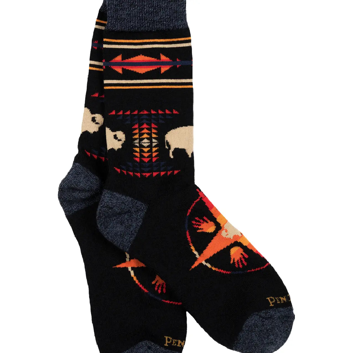 Pendleton Black Big Medecine Crew Socks