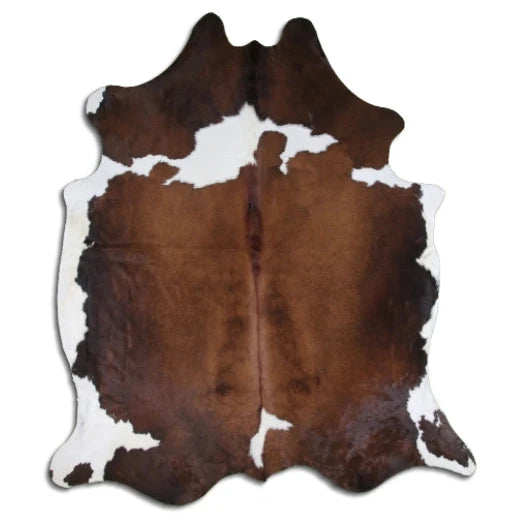 X-Large Brown & White Cowhide Rug