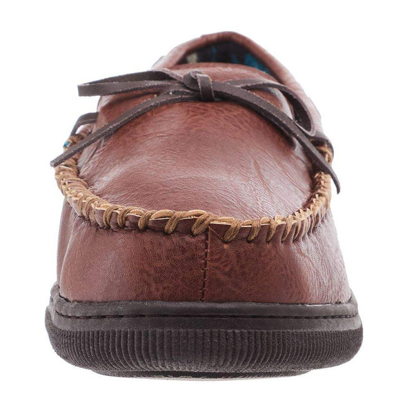 Twister Men's Henry Moccasin Slippers in Brown