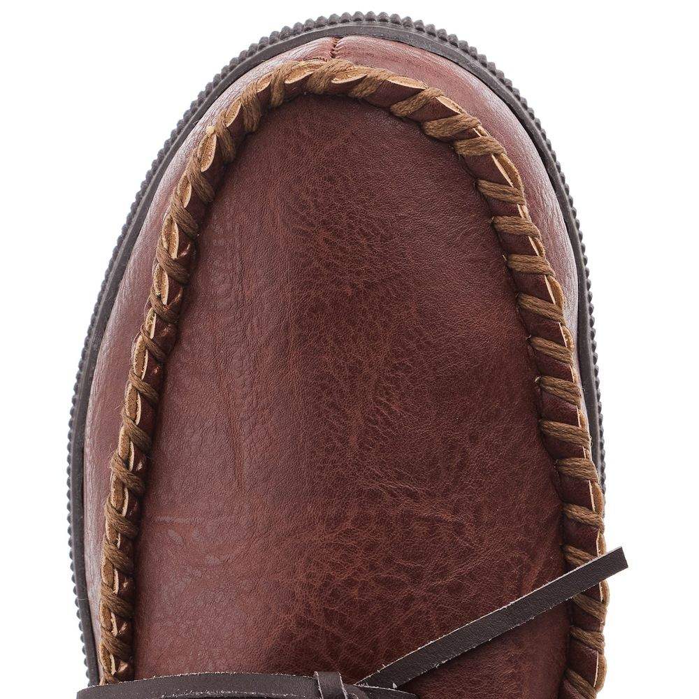 Twister Men's Henry Moccasin Slippers in Brown