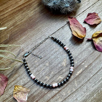 6 1/4" Bracelet with Pink Conch Shell and Sterling Silver Pearls
