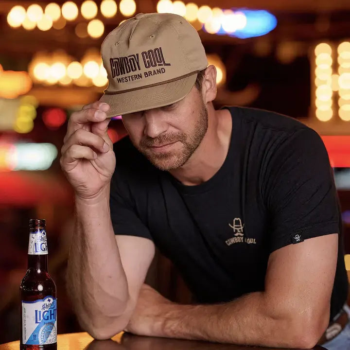 Cowboy Cool "Wave Rider" Rope Hat in Tan