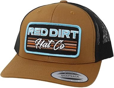 Red Dirt Hat Co. "Between The Line" Hat in Caramel/Black