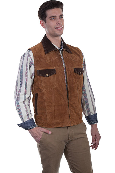 Scully Men's Suede Concealed Carry Vest