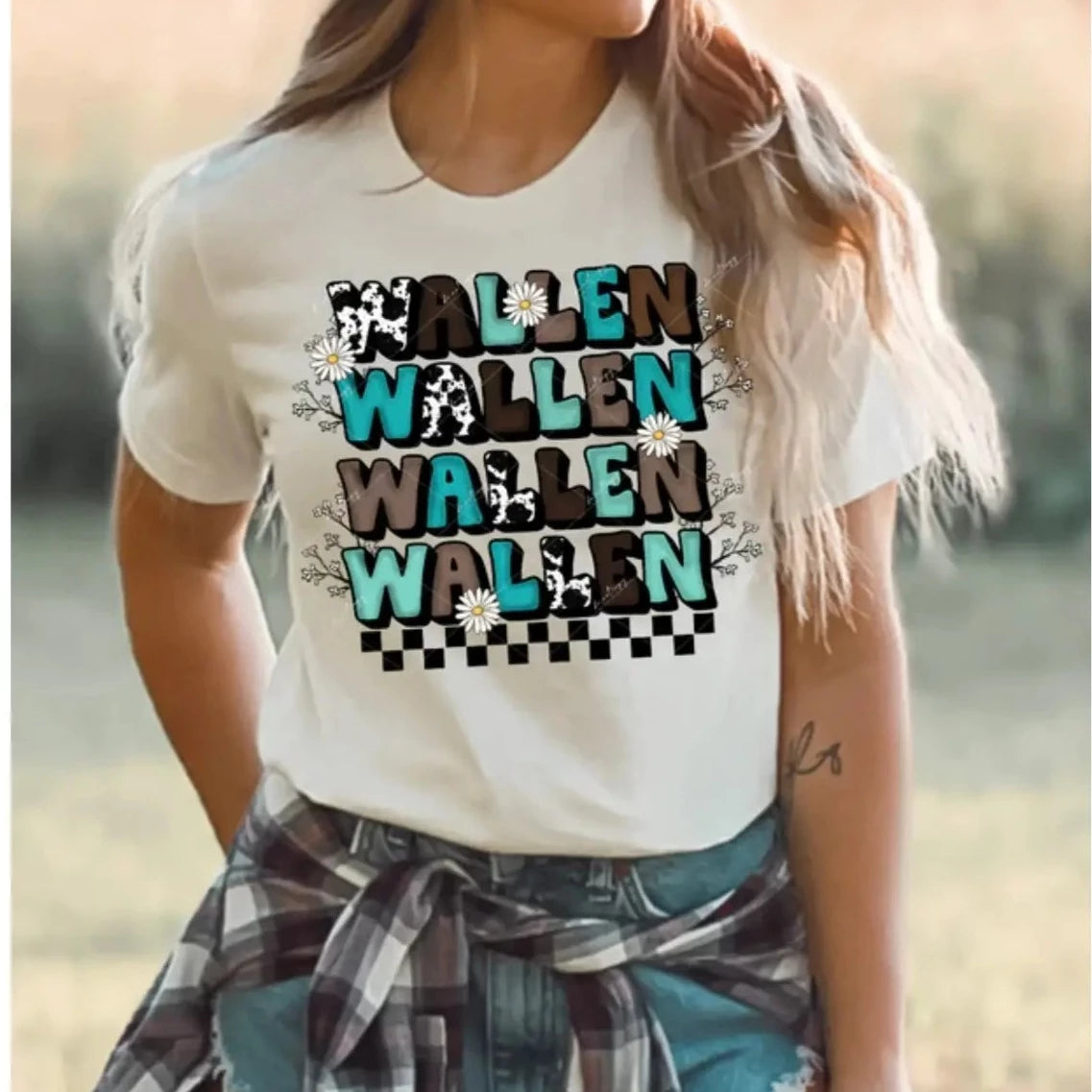 Women's Wallen Stacked Western Graphic Tee