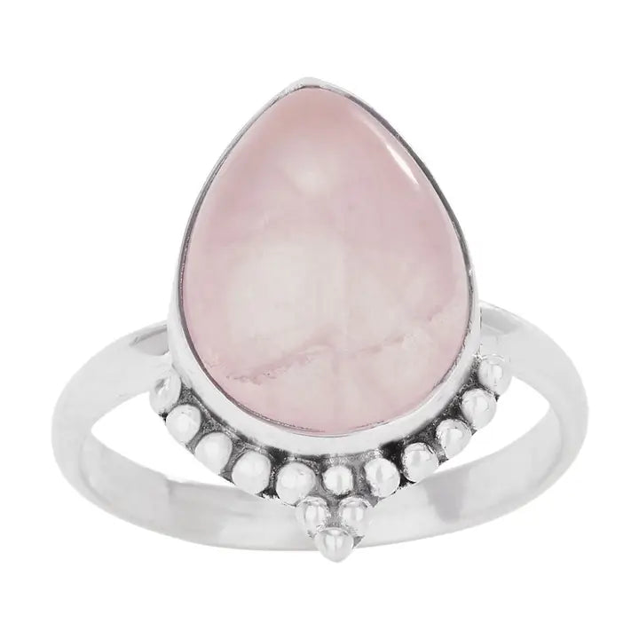Imperial Princess Rose Quartz Sterling Silver Ring