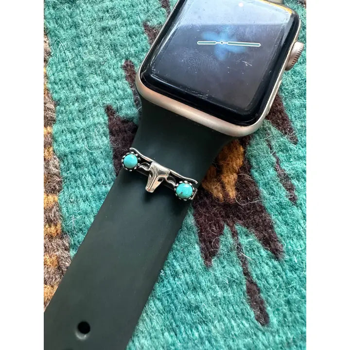 Turquoise & Sterling Silver Watch Charms (Available in 2 Designs)