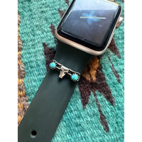 Turquoise & Sterling Silver Watch Charms (Available in 2 Designs)