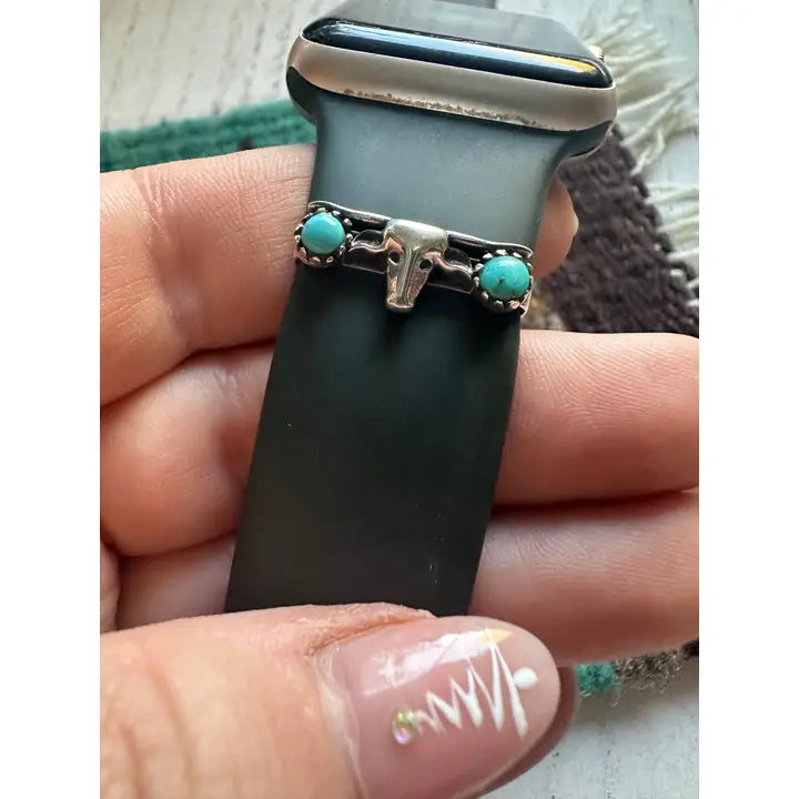 Turquoise & Sterling Silver Watch Charms (Available in 2 Designs)