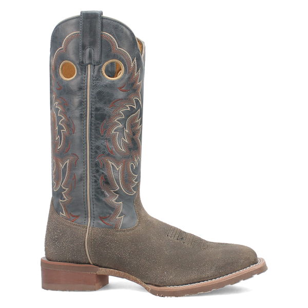 Laredo Men's Summit Leather Western Boot in Grey and Blue