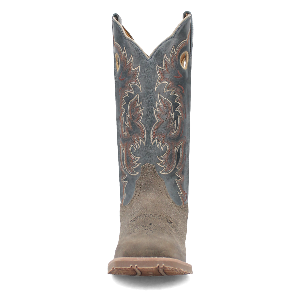 Laredo Men's Summit Leather Western Boot in Grey and Blue