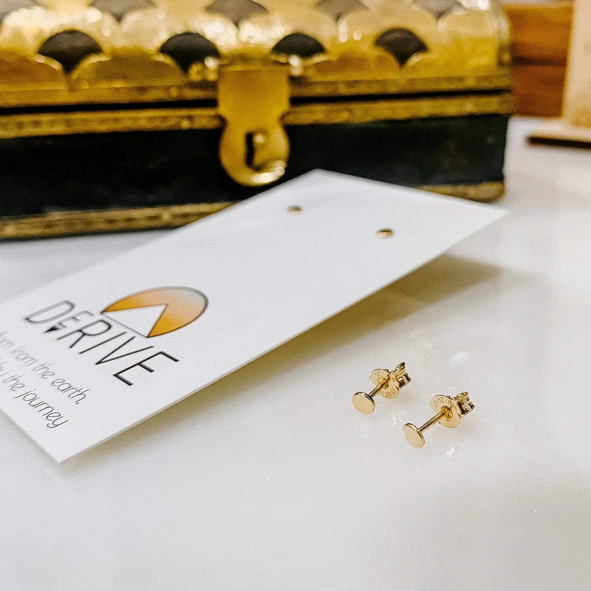 Derive 14k Gold Filled Tiny Dot Stud Earrings