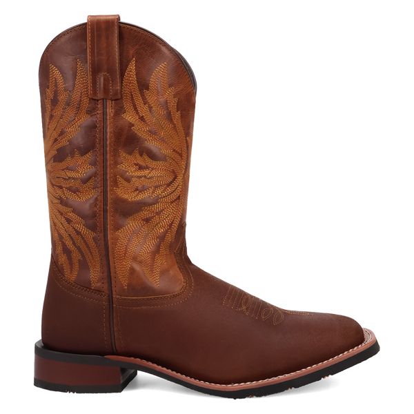 Laredo Men's Chet Western Boot in Dark Rust