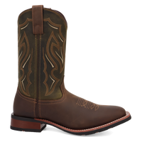 Laredo Men's Trailblazer Western Boot in Brown/Hunter Green