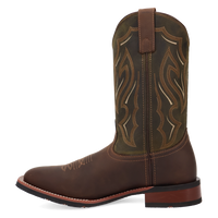 Laredo Men's Trailblazer Western Boot in Brown/Hunter Green